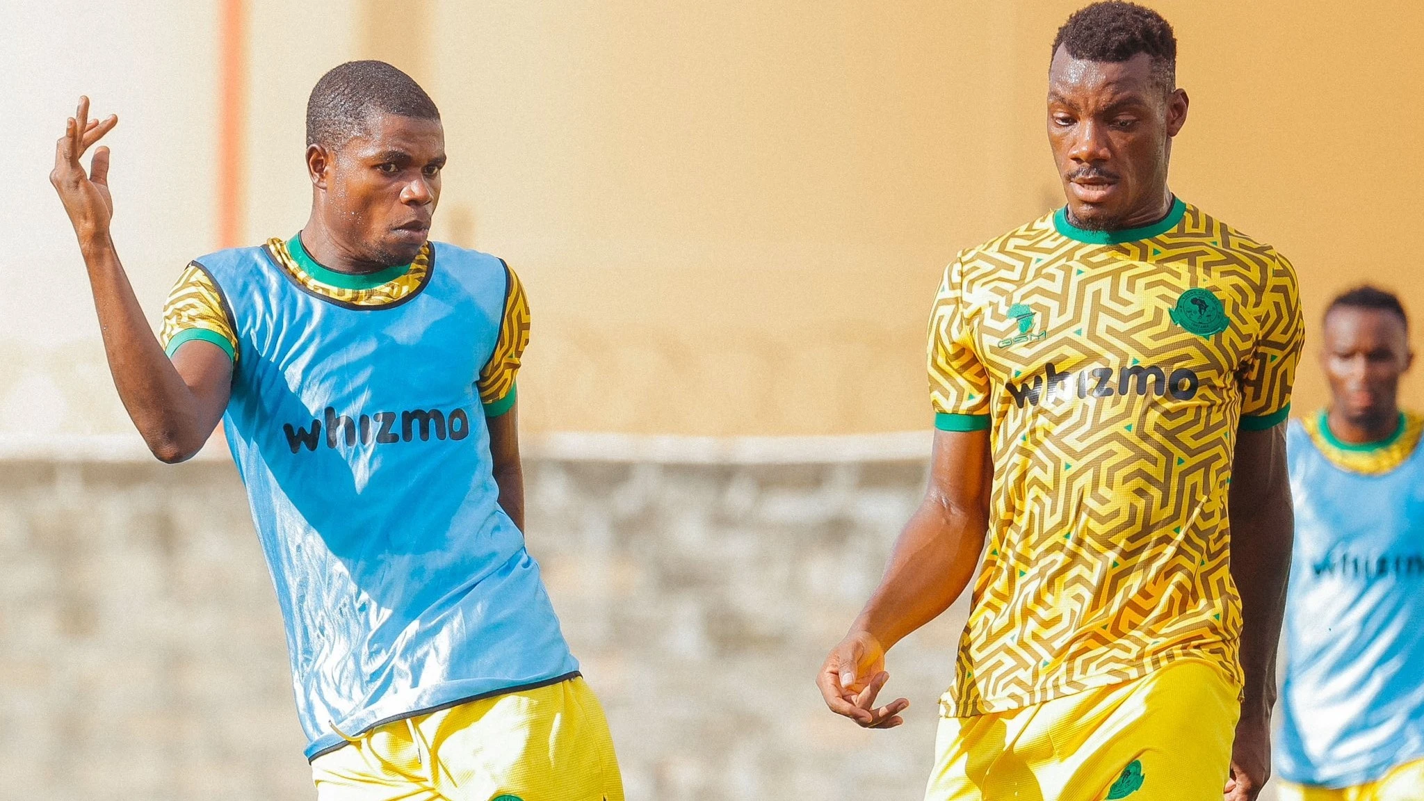 Tanzania's Yanga footballers participate in their club's training in Dar es Salaam recently in preparation for the 2023/24 NBC Premier League and 2023/24 CAF Champions League. 