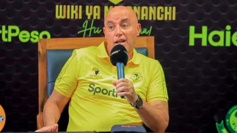 Yanga's head coach, Miguel Ángel Gamondi