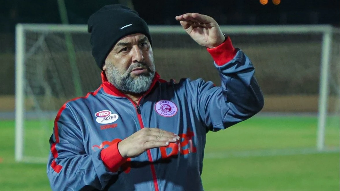 Simba SC's head coach, Abdelhak Benchikha.