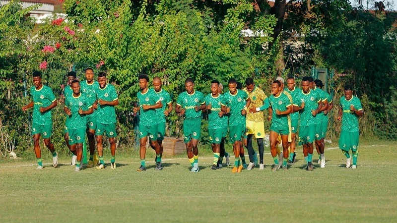 Yanga's footballers are pictured taking part in drills at Avic Town in Kigamboni, Dar es Salaam recently in preparation for this season's NBC Premier League and other tournaments