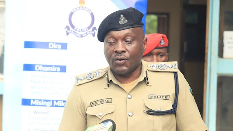 ACP Kenedy Mgani, the acting Shinyanga regional police commander